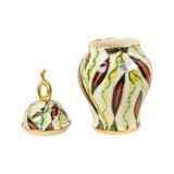 Fifties Lidded Vase H. Bequet Jupiter Hand Painted Ceramics