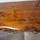 Louis XV style crossbow commode in solid walnut