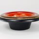 Coupe centre en céramique rayée Aldo Londi Bitossi des années 1960, Italie, style milieu du siècle