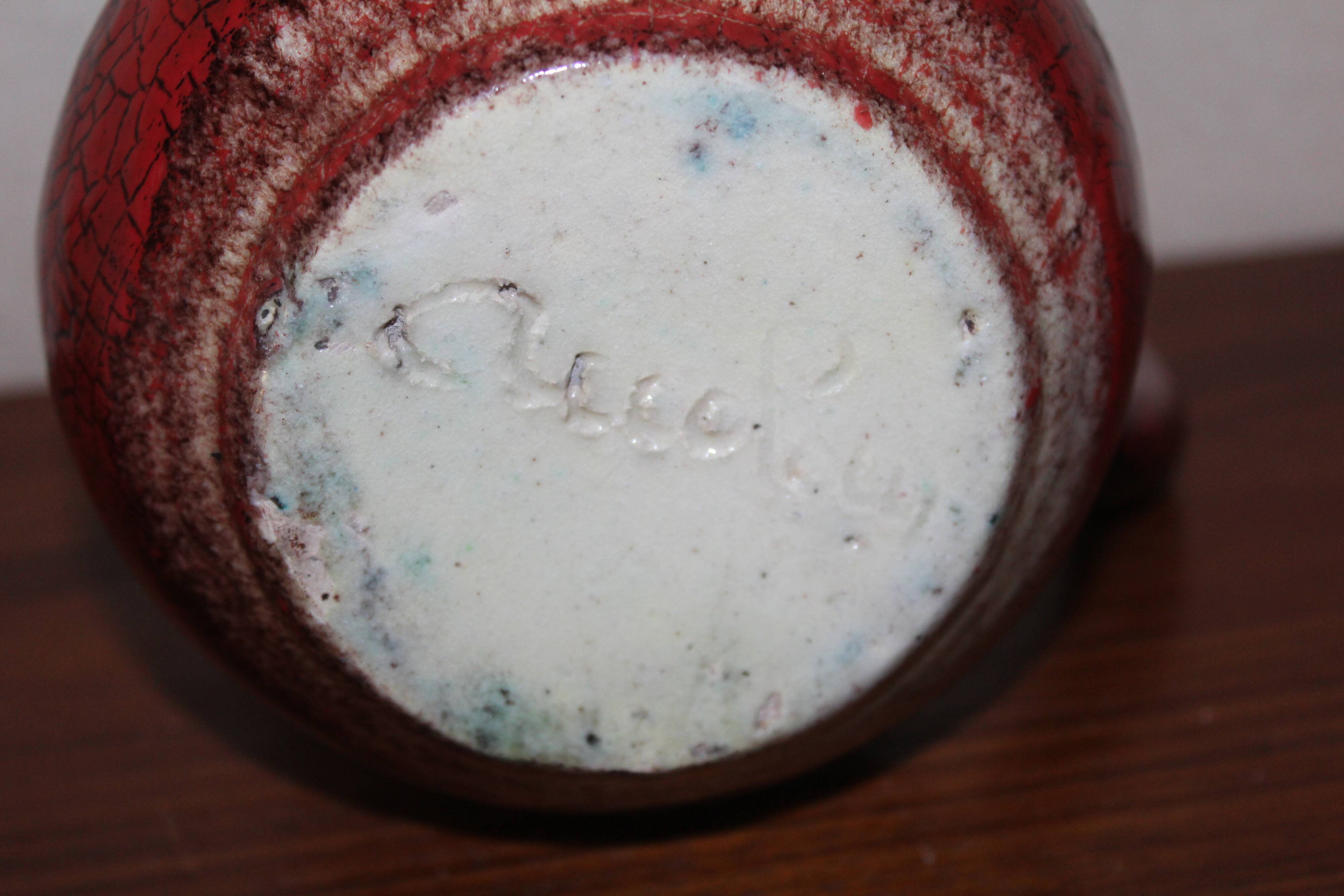 Vintage Accolay ceramic pitcher