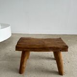 Stool in blond teak