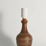 Brown Stoneware Table Lamp, Model number 59617, by Scheurich West Germany 1960s