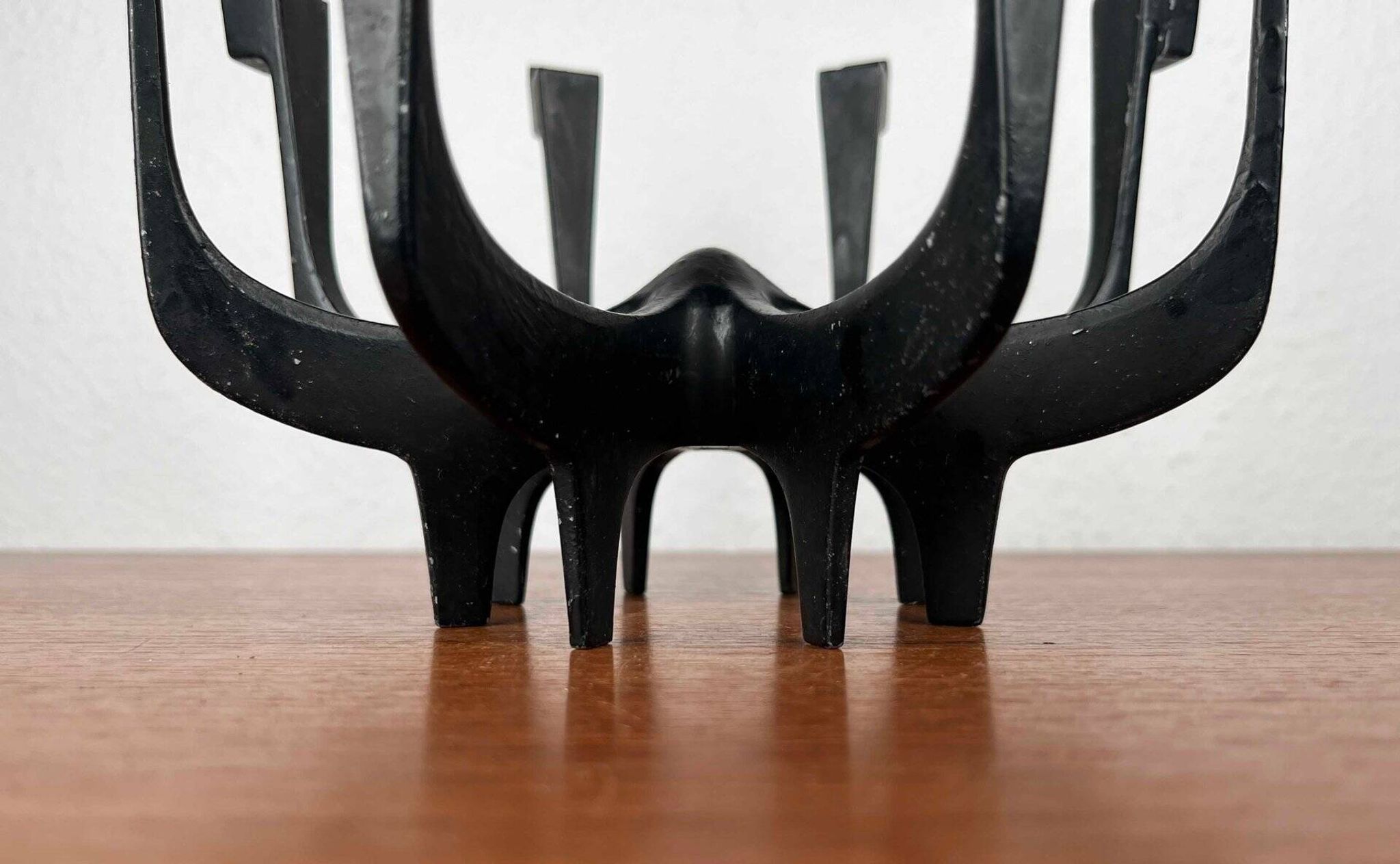 Danish metal candlestick in mid-century style by Gunnar Cyren for Dansk Designs Denmark, 1960s.