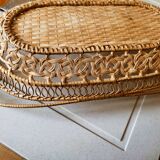 Wicker lace basket