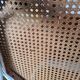 Chair / armchair cannage and wood painted shaby vintage