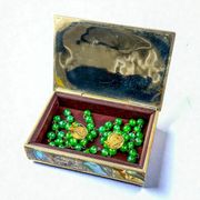 Abalone shell vanity box, alpaca and wood, Mexico, c.1970s