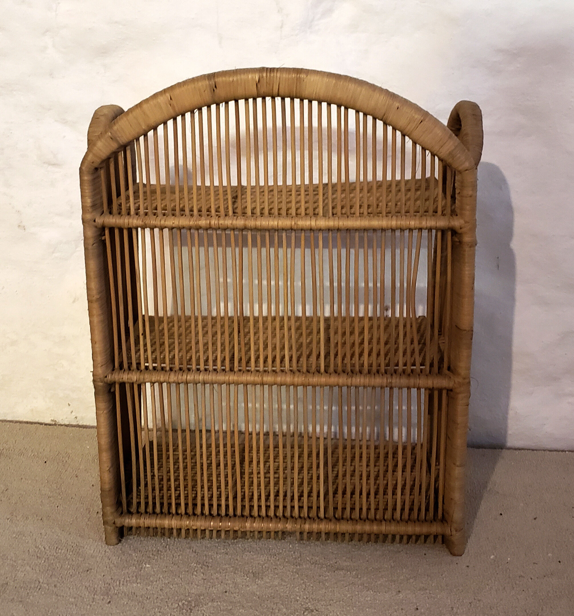 Rattan shelf