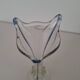 Soliflore bleu en verre années 80's