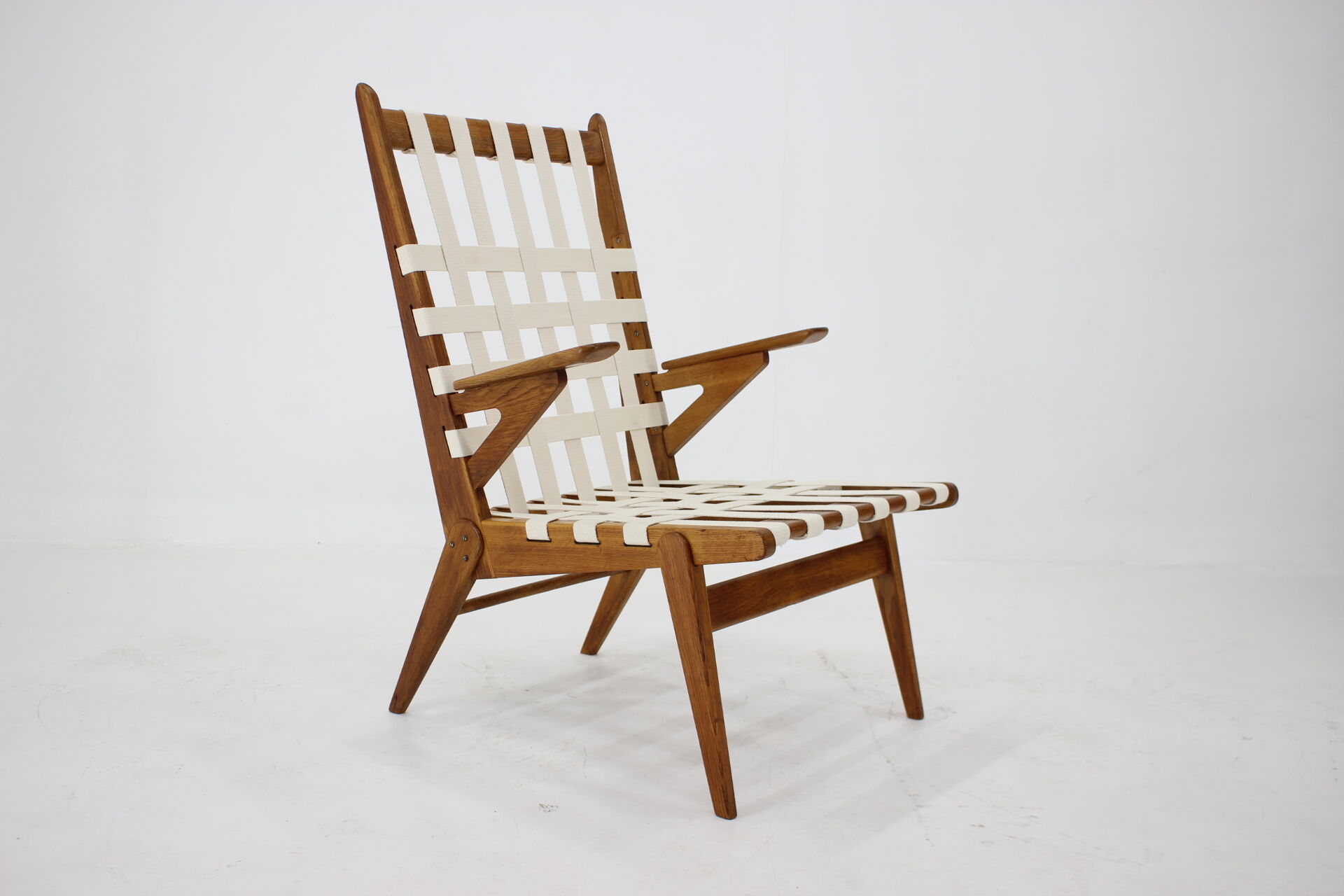 1960s Oak Armchair by Krásna Jizba, Czechoslovakia