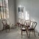 Lot of 6 Josef Kohn curved wood bistro chairs