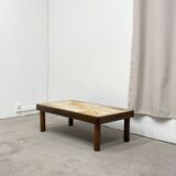 Herbarium ceramic coffee table, circa 1960