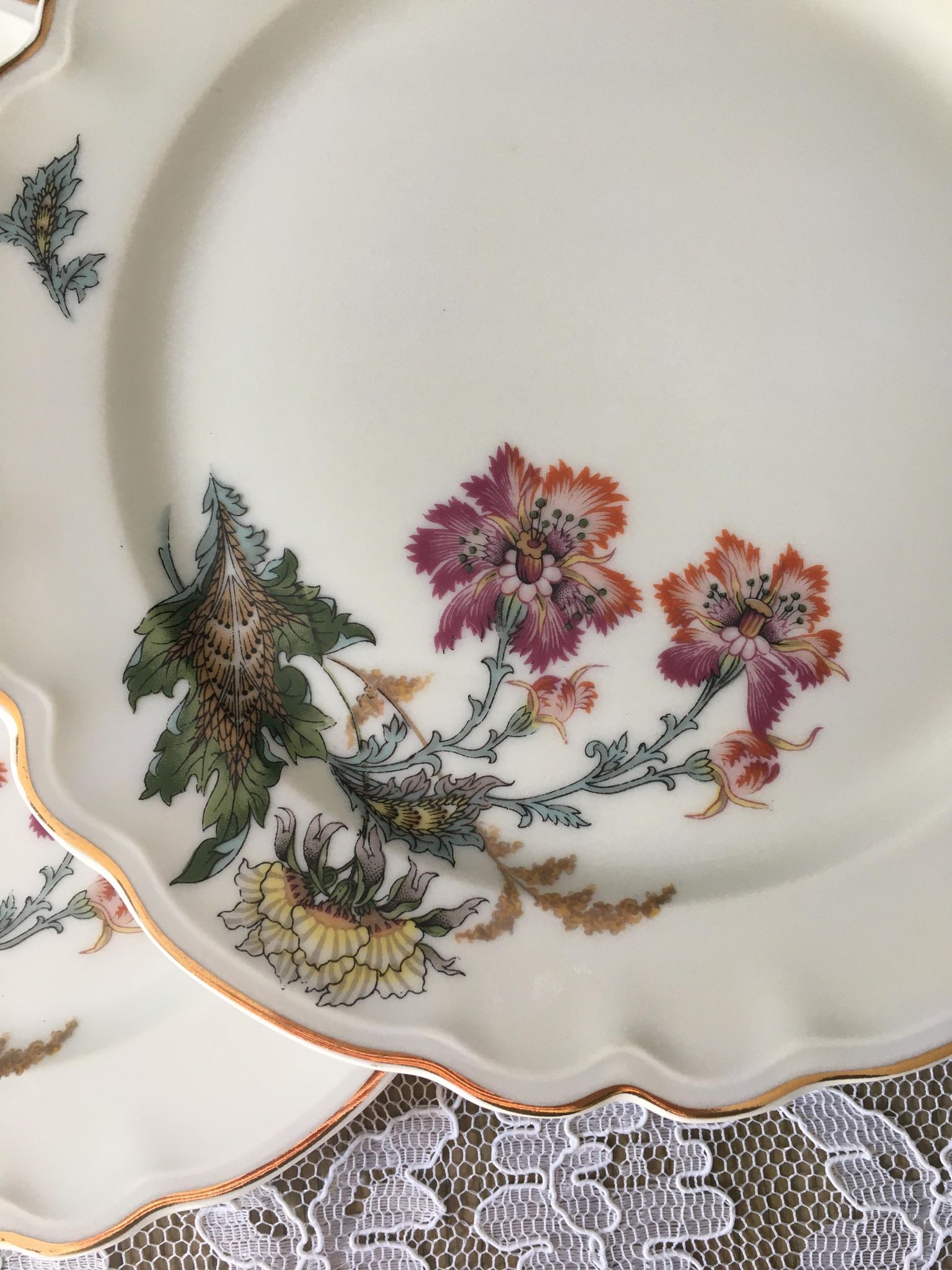 Limoges porcelain dessert plates