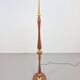 Vintage Scandinavian Floor Lamp in Teak and Brass, 1960s