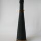 Black scoubidou bottle and brass support 1970