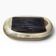 Antique snuffbox in blonde and black horn — 19th century — hinge