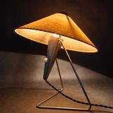 Helena Frantová Table Lamp, Chrome and Paper Shade, Czechoslovakia 1960s