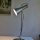 Brushed aluminium and chrome metal desk lamp 70's 1970