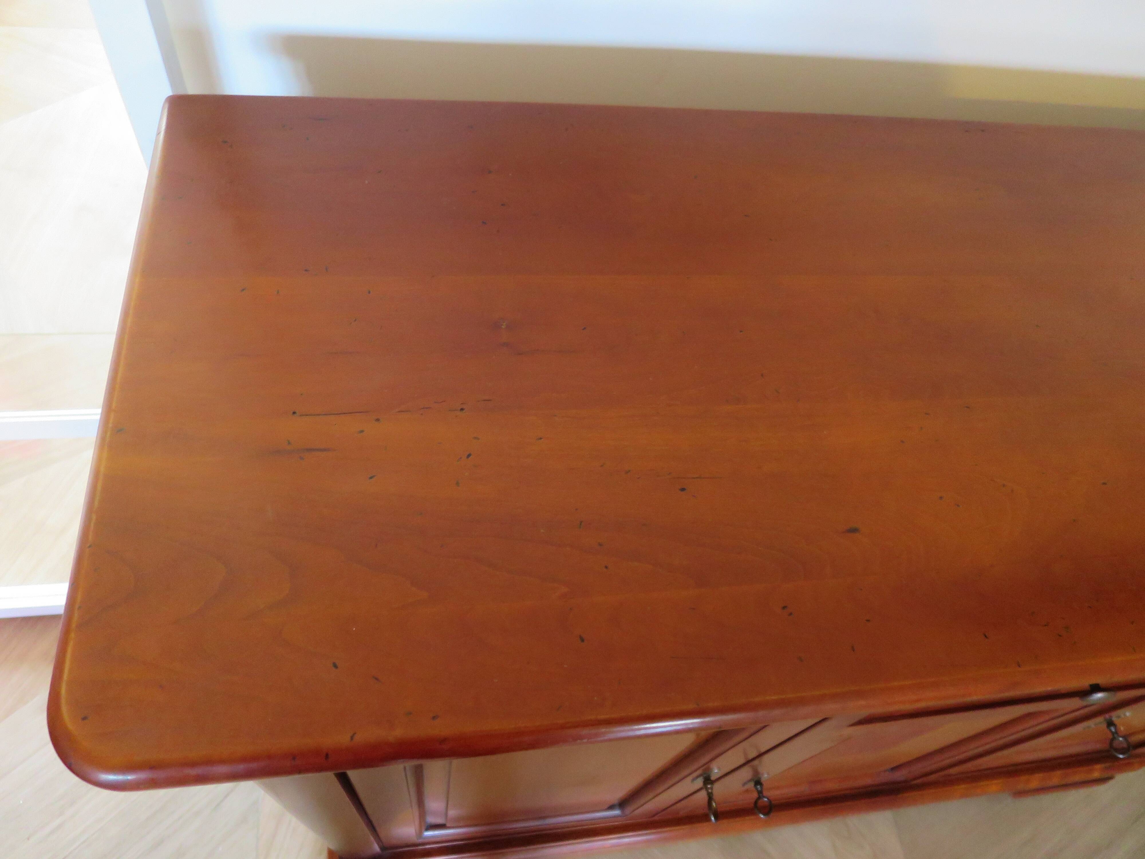 Sideboard - Long entrance cabinet - 1 drawer - 3 doors - solid wood - Louis Philippe