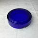 Blue glass ashtray