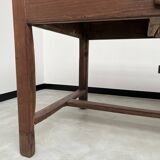 Antique work table in solid cherry and acacia