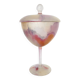 Bonbonnière en verre peint