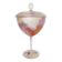 Bonbonnière en verre peint