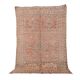 Peach Vintage Moroccan Rug 164 x 266 cm, Berber Wool Rug, Handmade Boho Rug