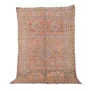 Peach Vintage Moroccan Rug 164 x 266 cm, Berber Wool Rug, Handmade Boho Rug