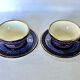 HB Quimper earthenware lunch pair