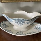 A.Lesacqz and M.Bouchart earthenware gravy boat, ST Amand
