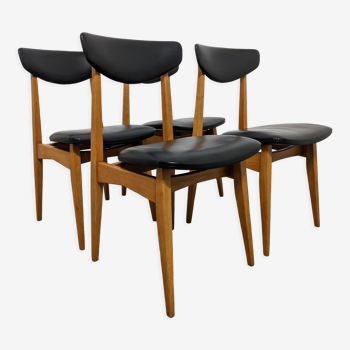 Série de 4 chaises vintage des années 50/60