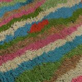 Tapis vintage en laine douce et colorée 7x10, 205x307 cm SK 70373