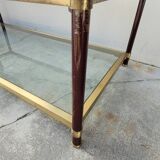 Table basse design en laiton style Jansen - 1970s