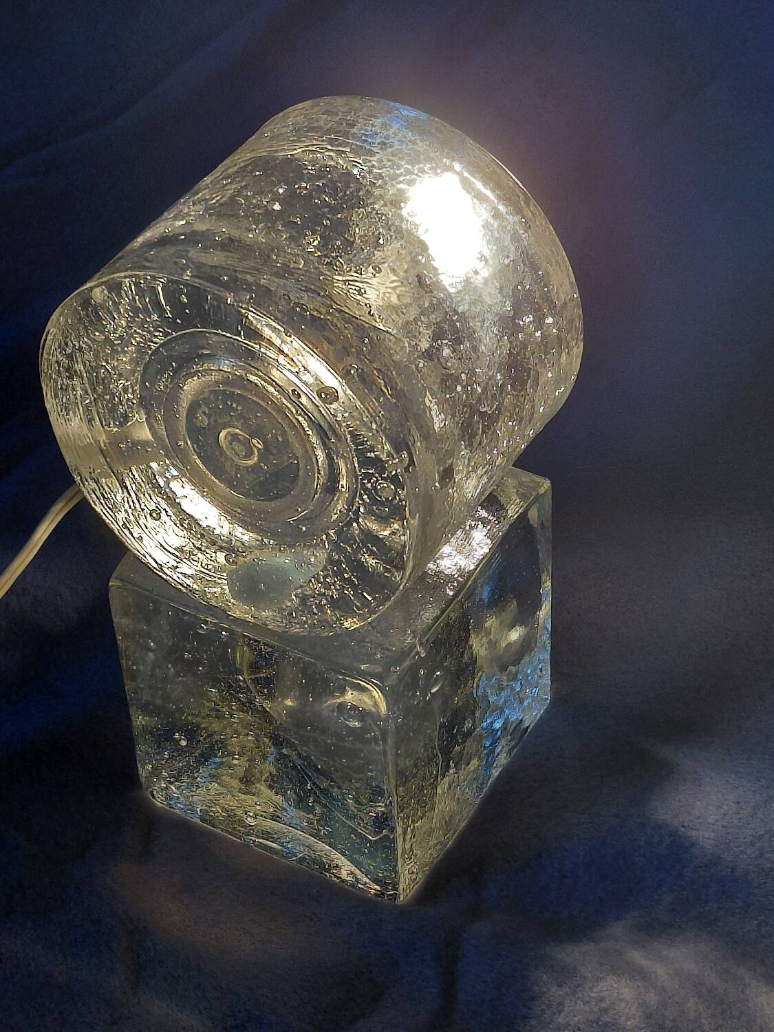 Albano Poli "ice block" table lamp