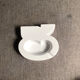 1970s Crippa white moulded plastic ashtray