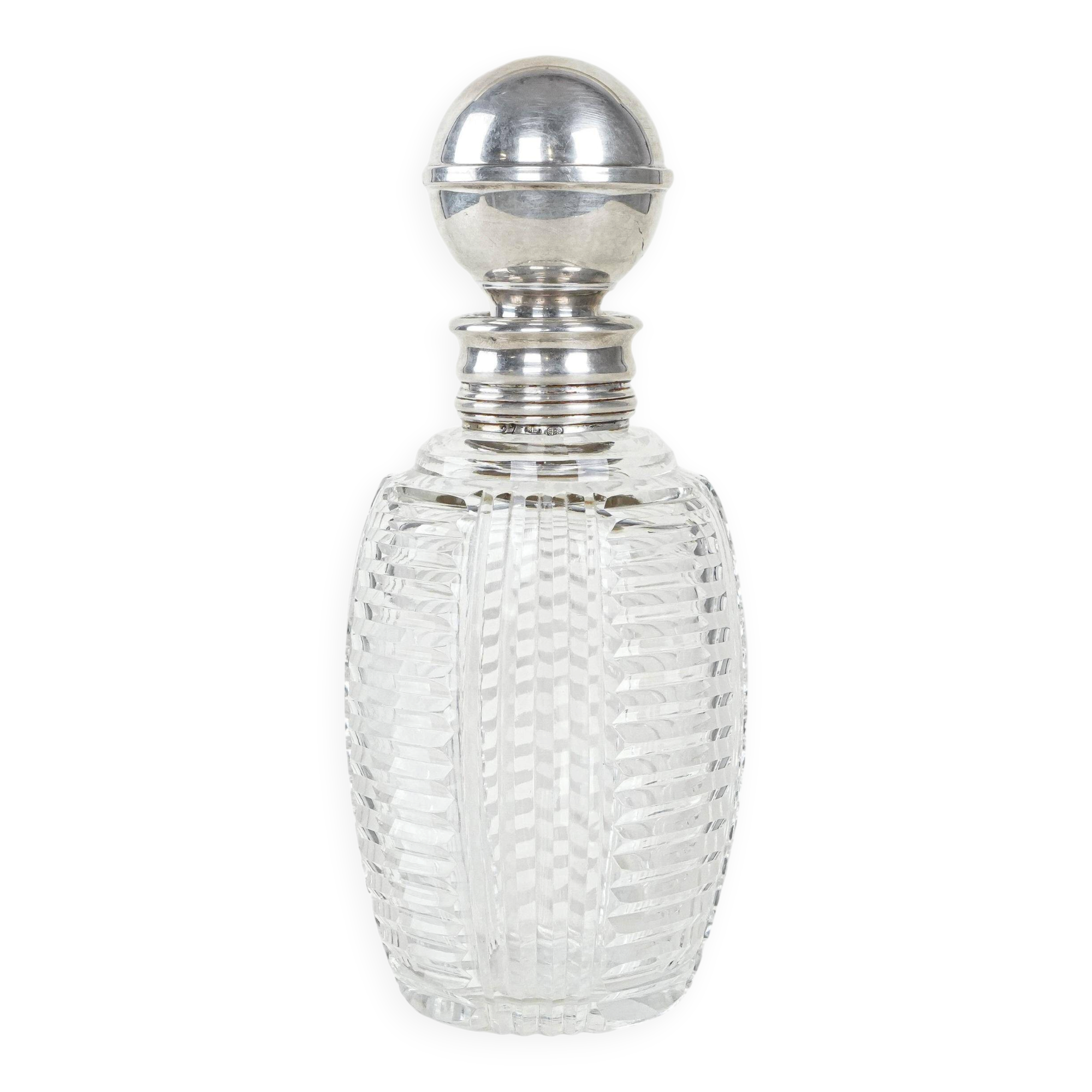 Crystal carafe, Italian design, 1970s, made in Italy