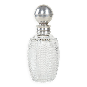 Crystal carafe, Italian design, 1970s, made in Italy