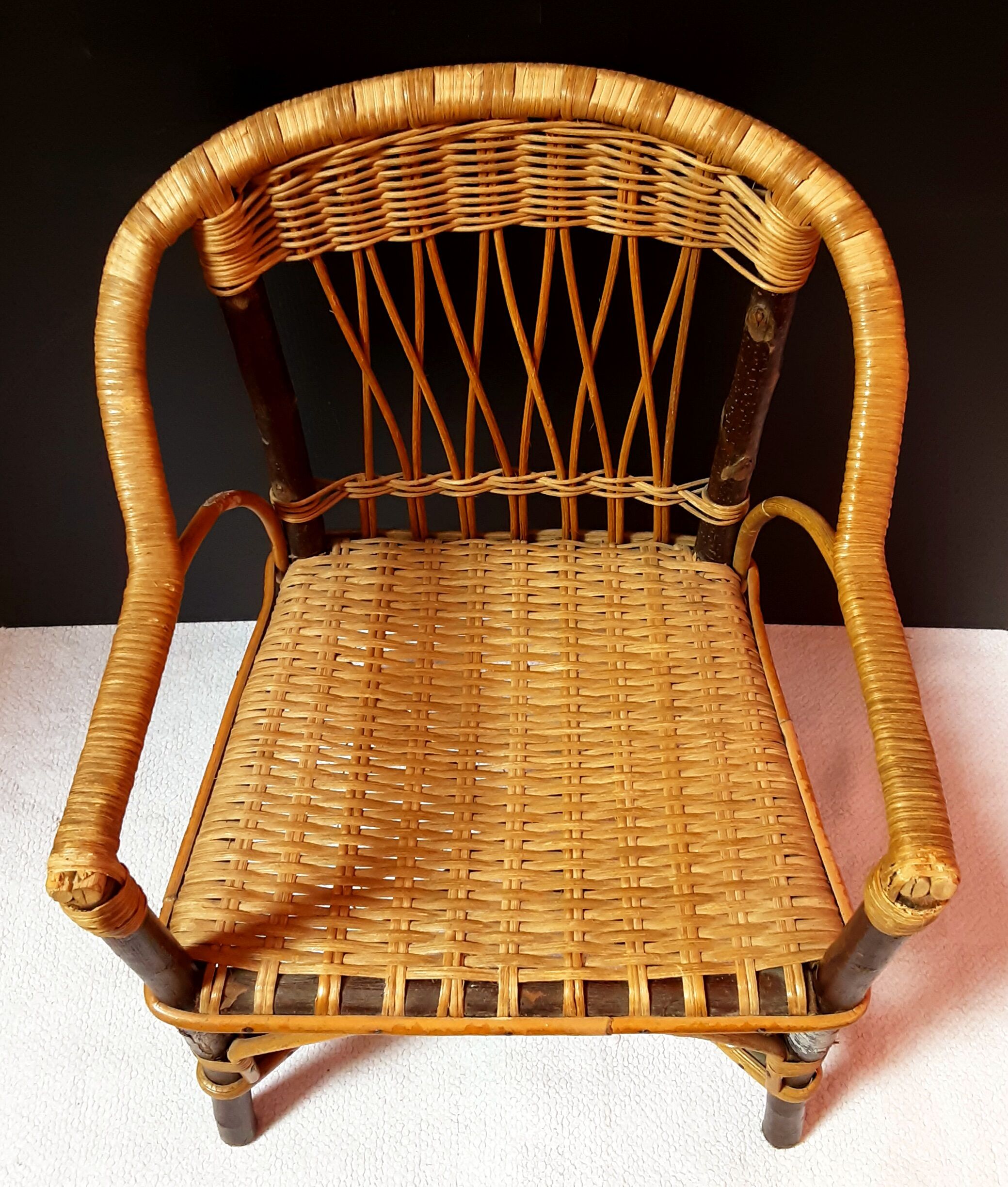 Children's rattan chair
