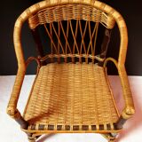 Fauteuil rotin enfant