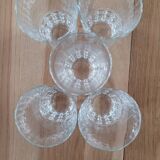5 vintage BP Bormioli glasses