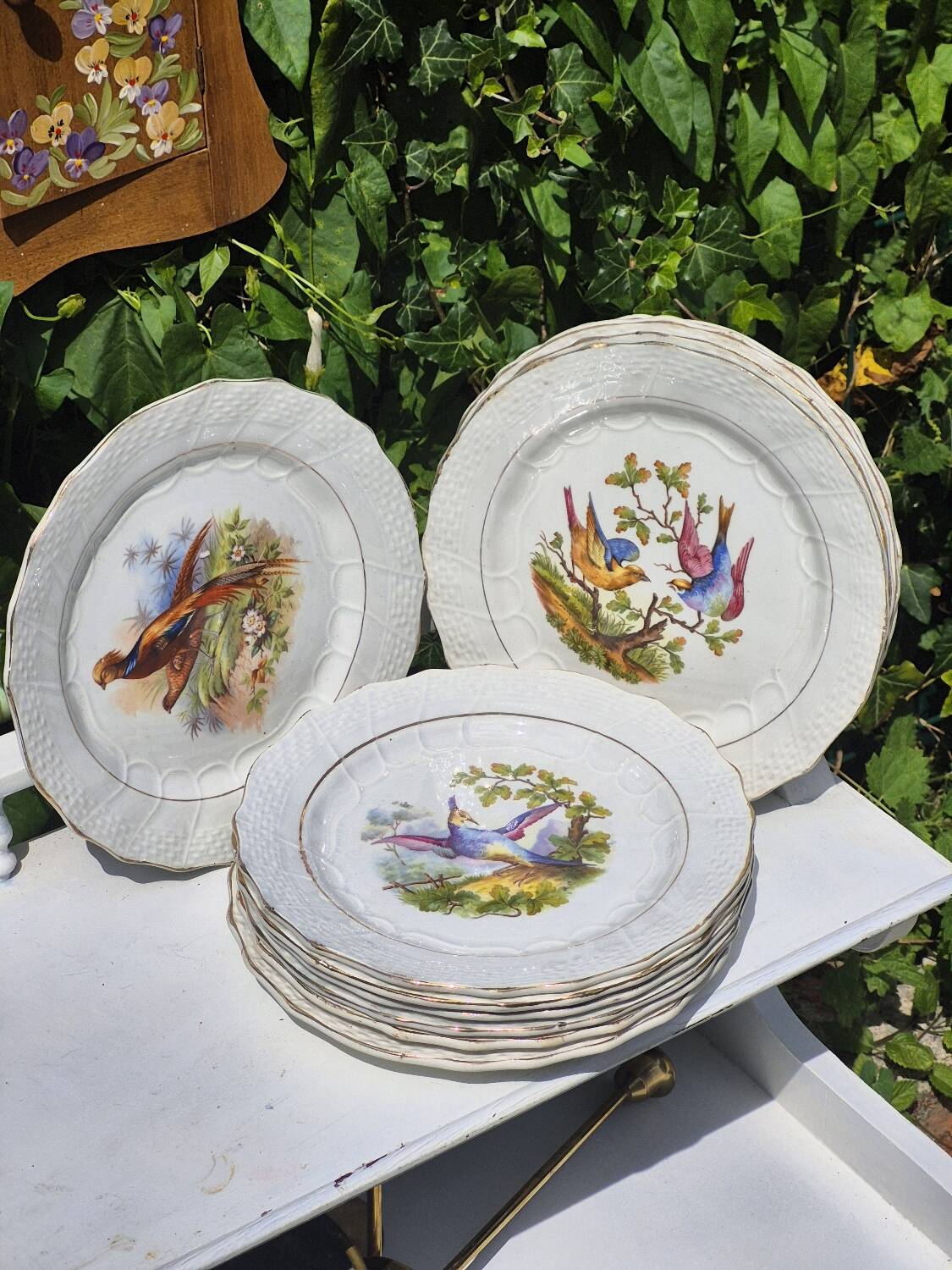 Bird dessert plates
