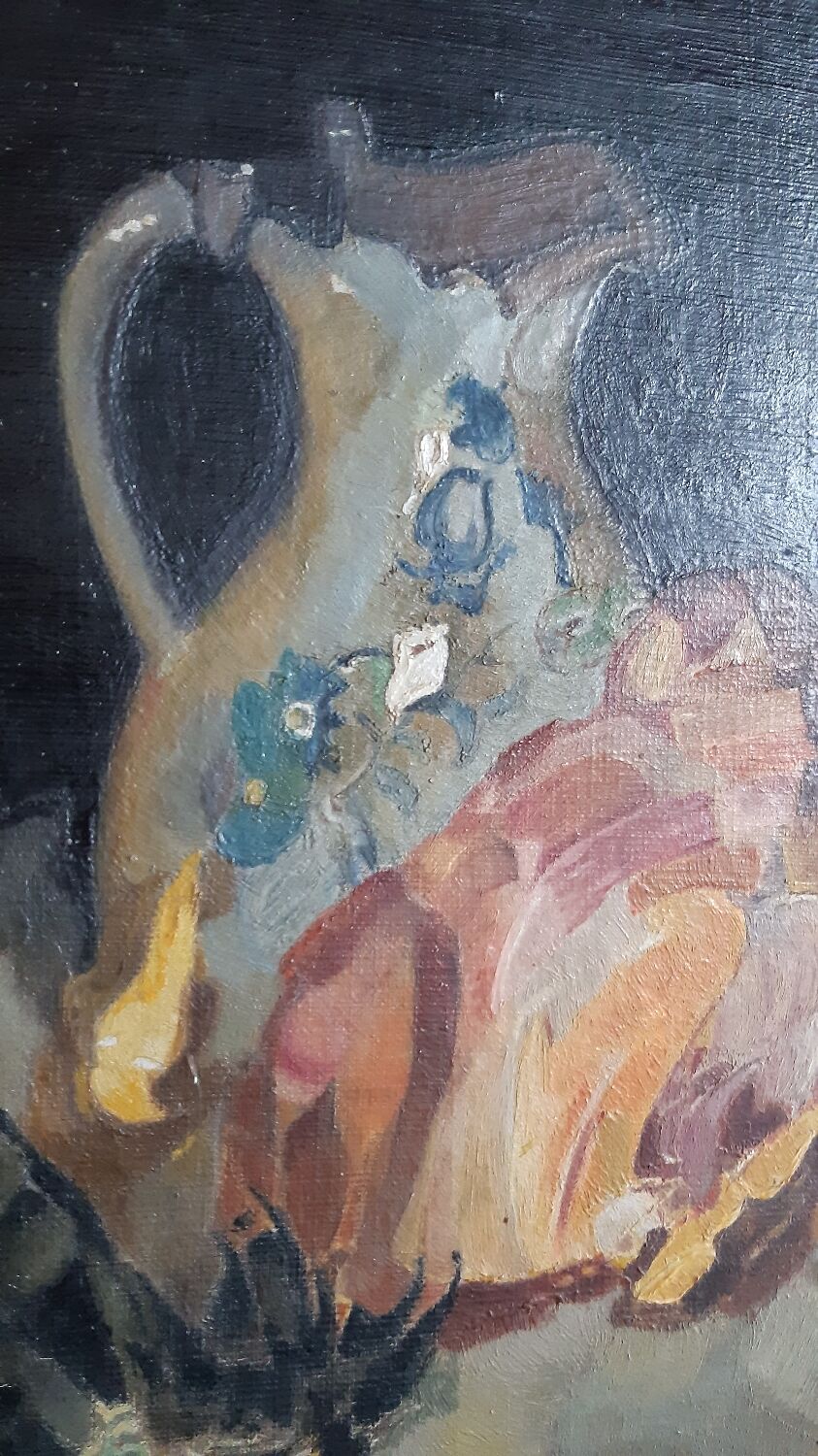 Oil on cardboard by H.Hudertmark 1939