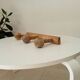 Old folk art wall coat rack