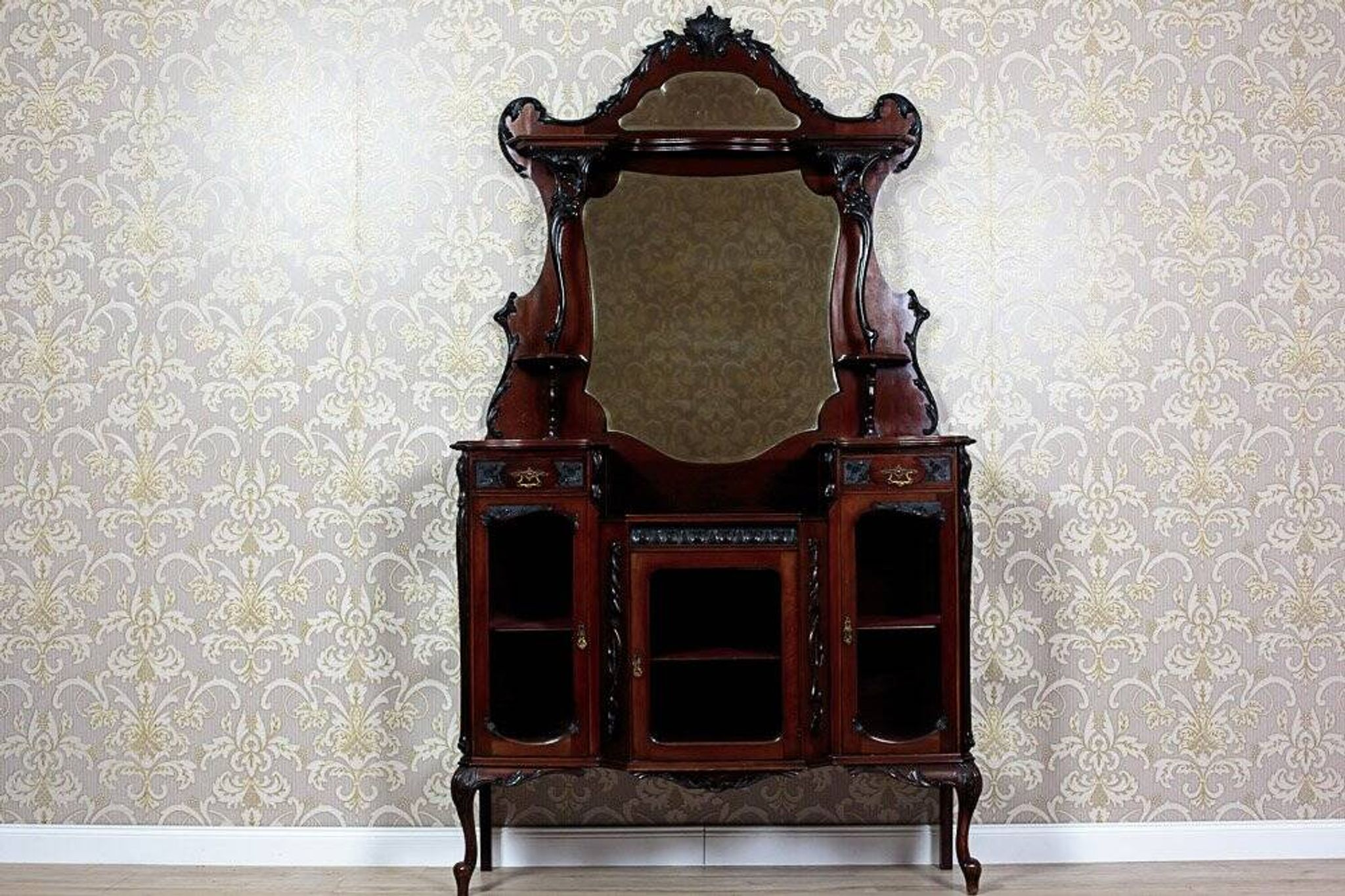 English Mahogany Cabinet, 1930s
