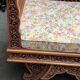 Paire de fauteuils bois, sculpté à la main