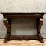 Console with crosses empire era mahogany around 1810-1820