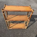 Vintage rattan shelf