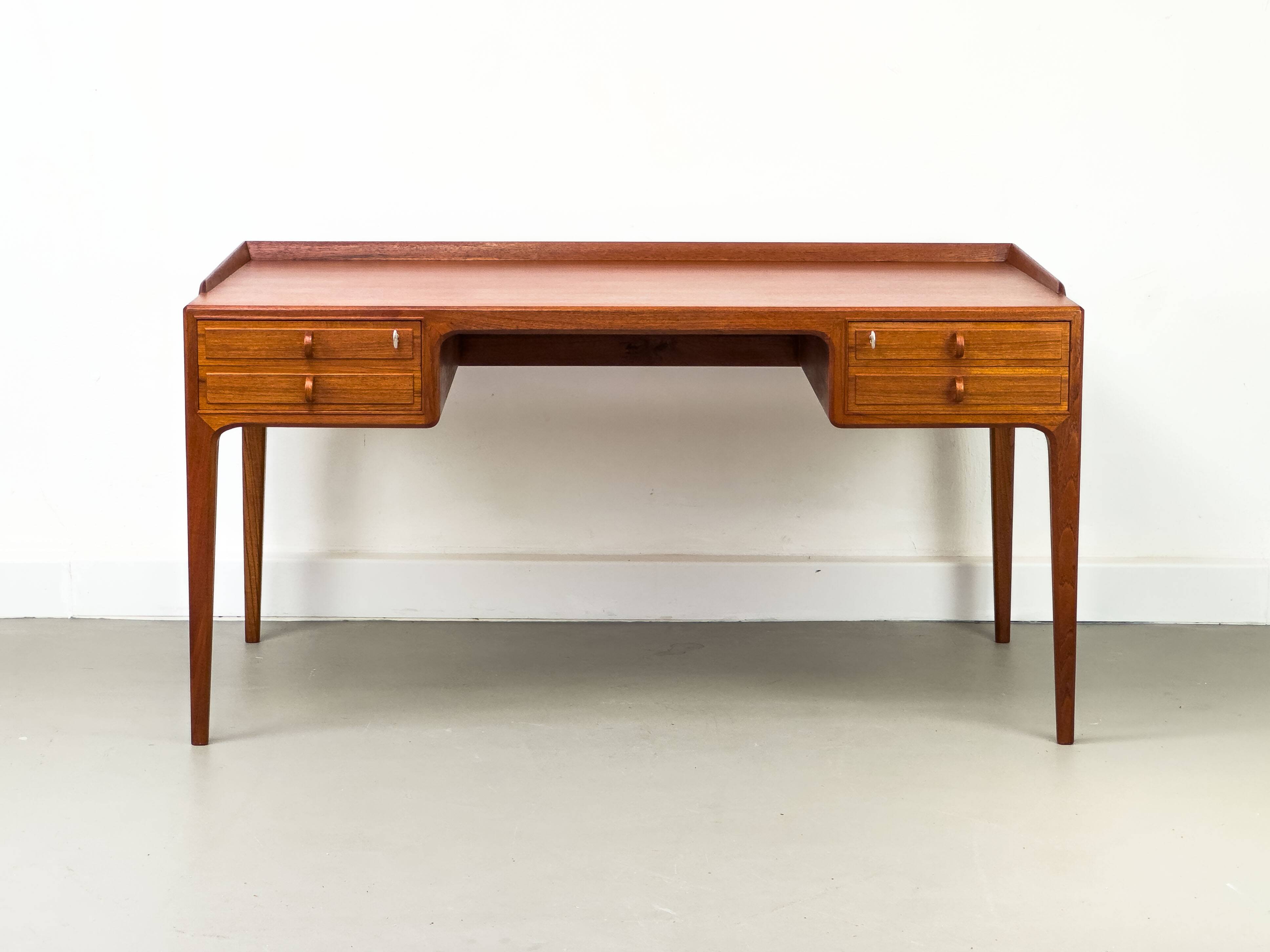 Teak Desk by Bertil Fridhagen for Bodafors, 1960s
