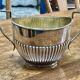 English silver-plated sugar bowl, early 20th century