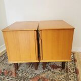 Mid-Century Modern Nightstands: 1970s Krasoprema, Yugoslavia (Set of 2)